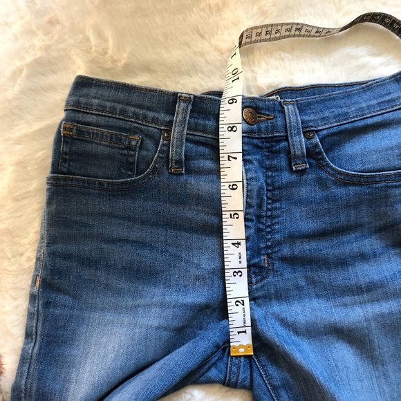 Madewell 9" High Rise Skinny Crop ankle Jeans Angelo color size 25 - Picture 10 of 11